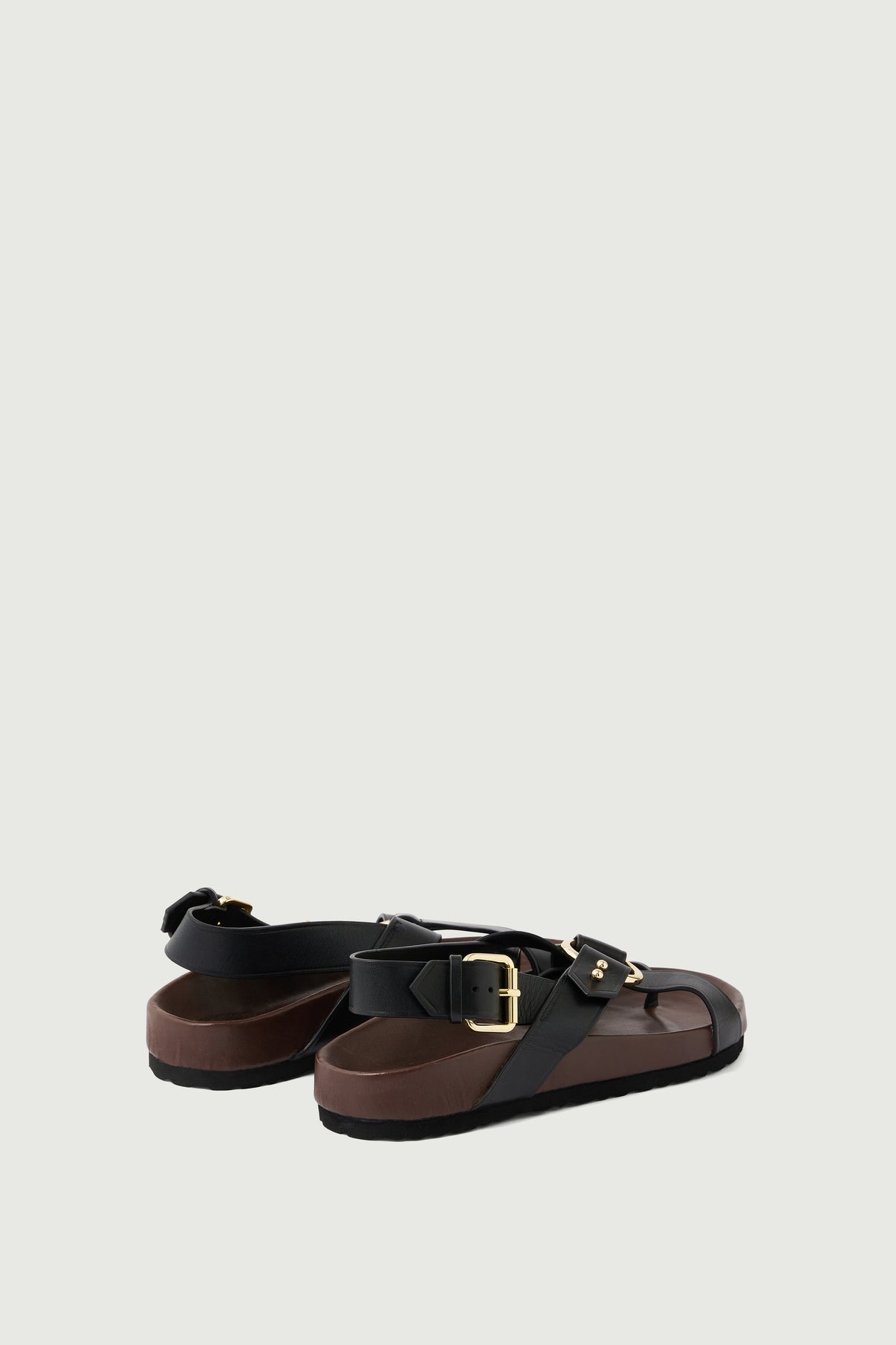 Sandales Mexico - Noir - Cuir - Femme vue 5