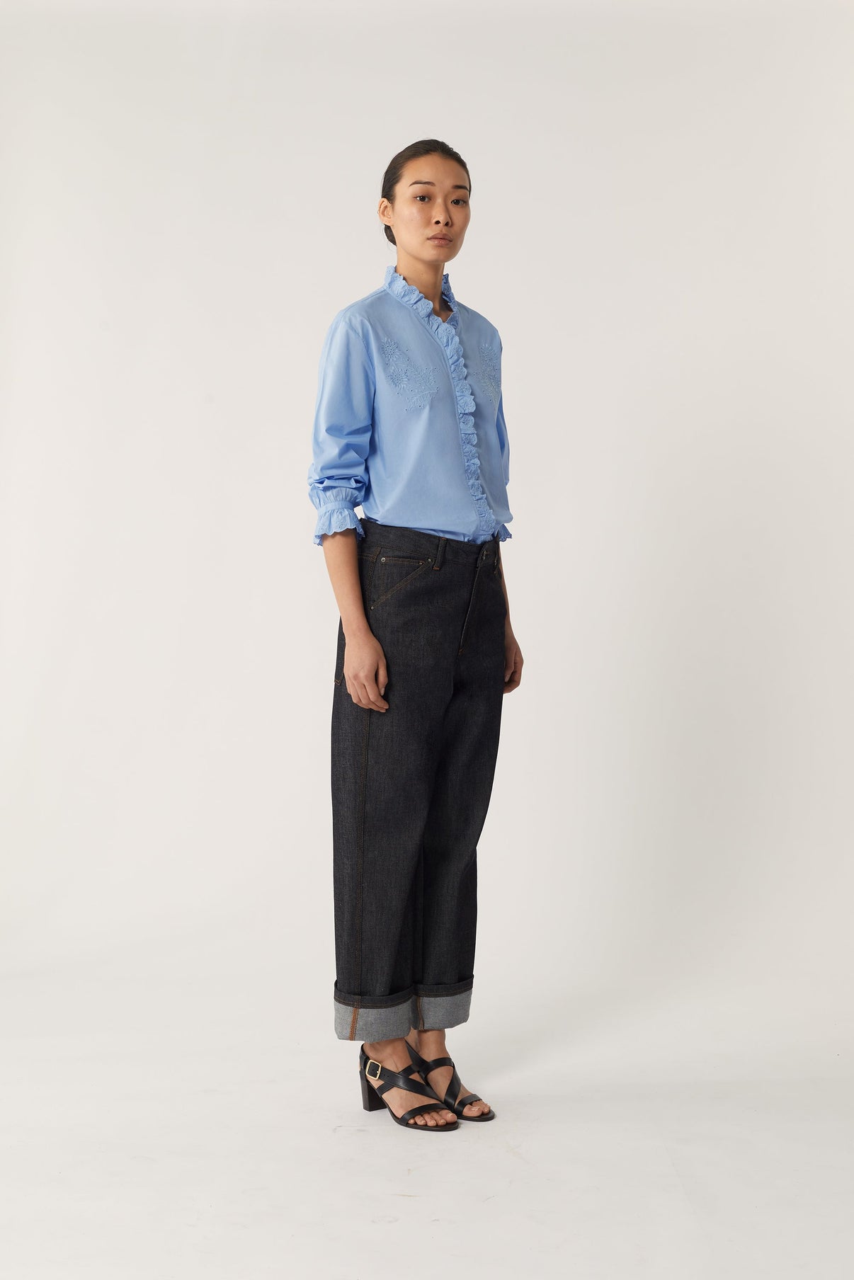 PAOLA BLACK SANDALS vue 9