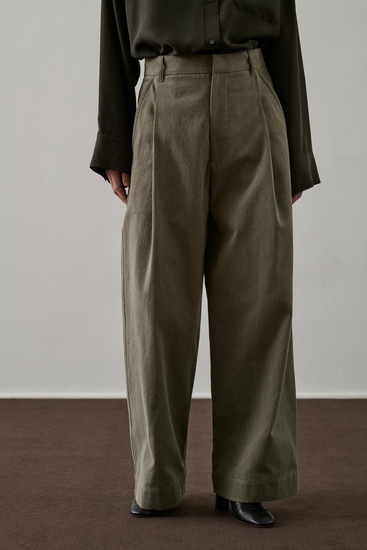 Pantalon Devy - Kaki - Coton - Femme vue 2
