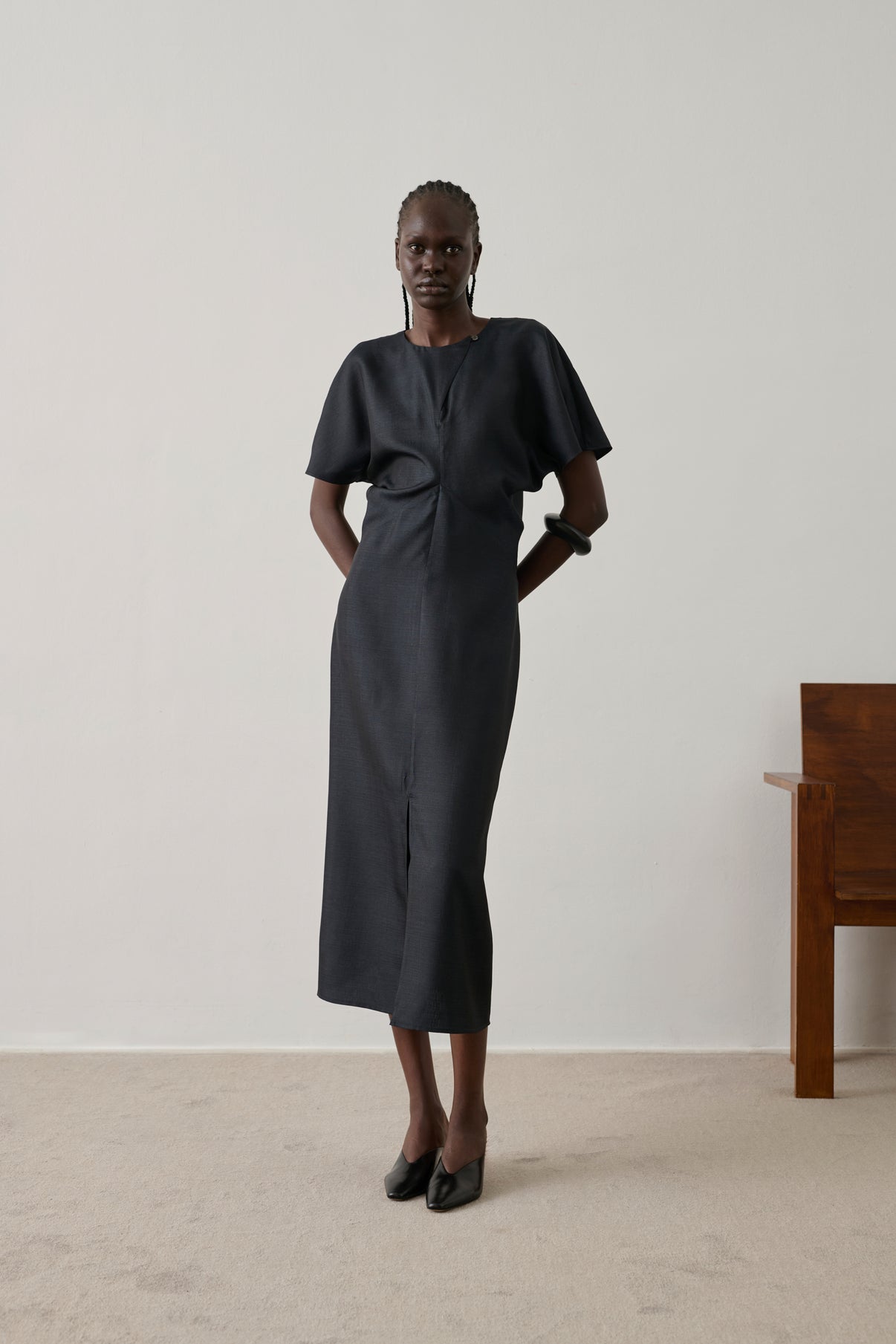 Mules Amalie - Noir - Cuir - Femme vue 3