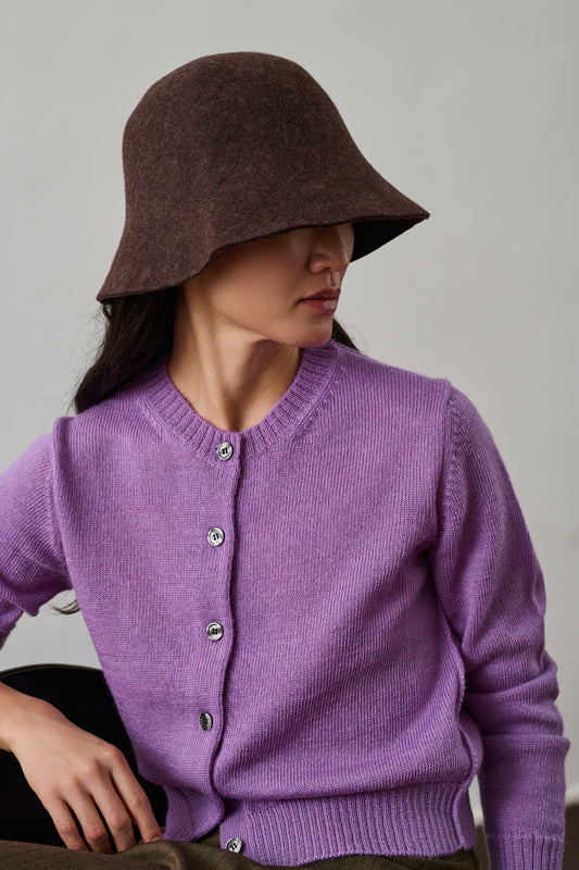 Chapeau Gerald - Marron Chiné - Laine - Femme