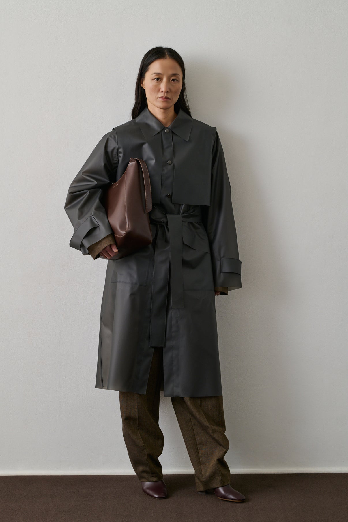 Sac Uma - Chocolat - Cuir - Femme vue 3