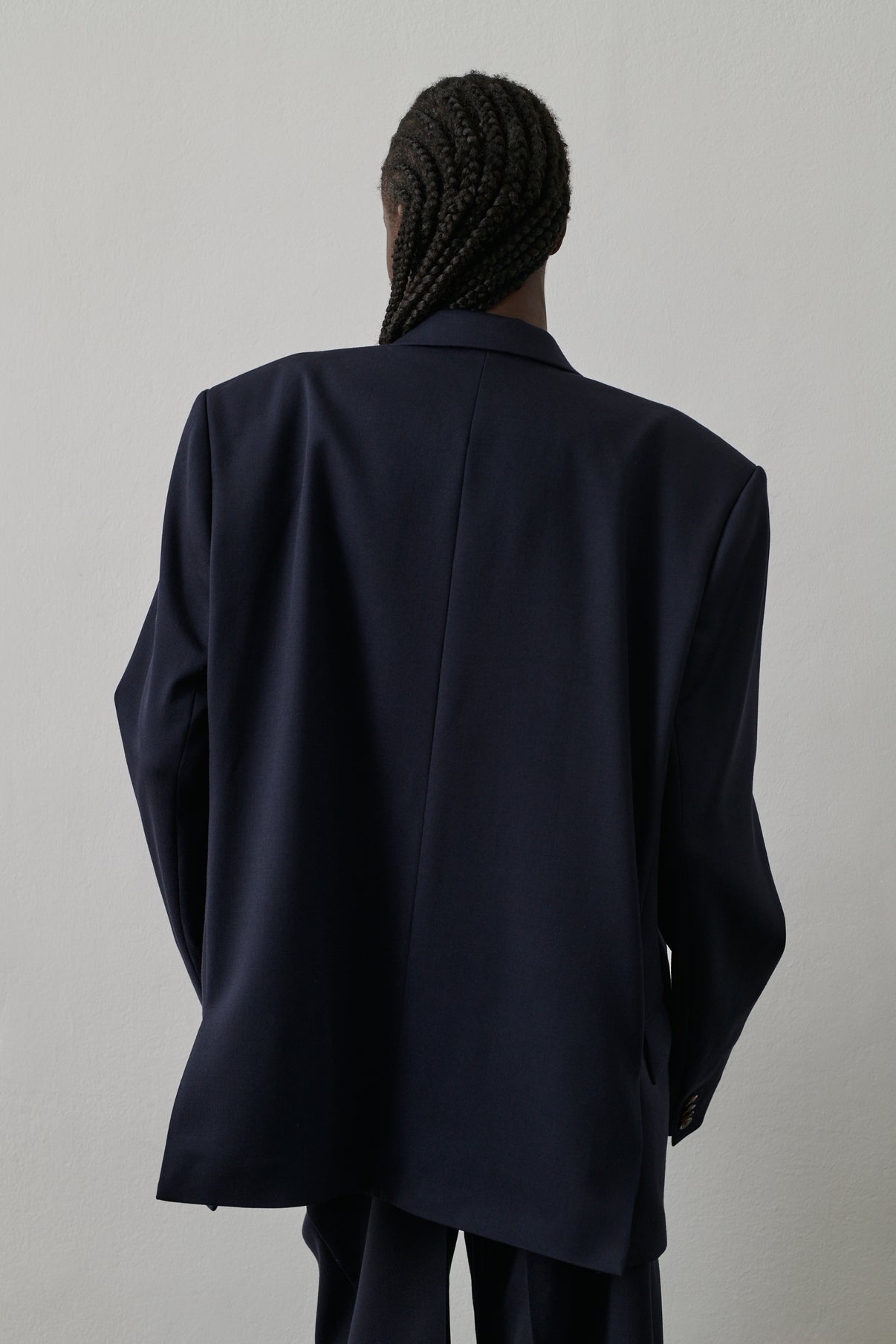 Veste Giani - Bleu Nuit - Laine - Femme vue 3