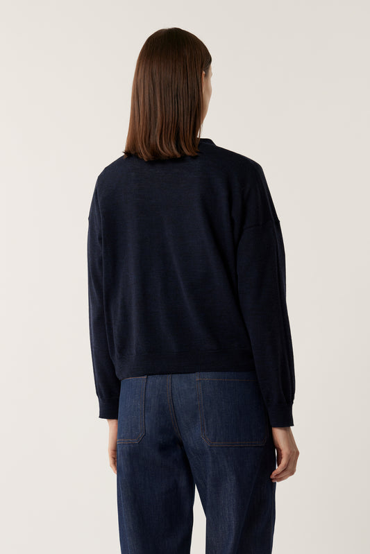 Cardigan Idem - Navy - Femme